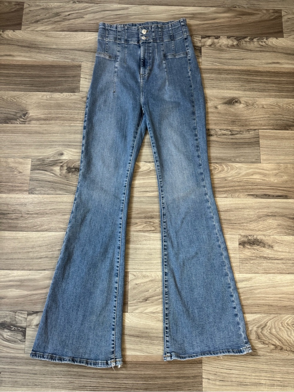 Free People We The Free Jayde Flare Jeans Blue Jean Size 29